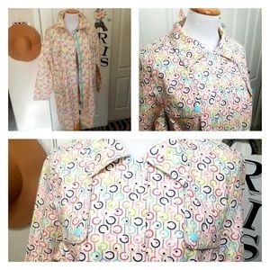 Canvas Print Coat plus size New